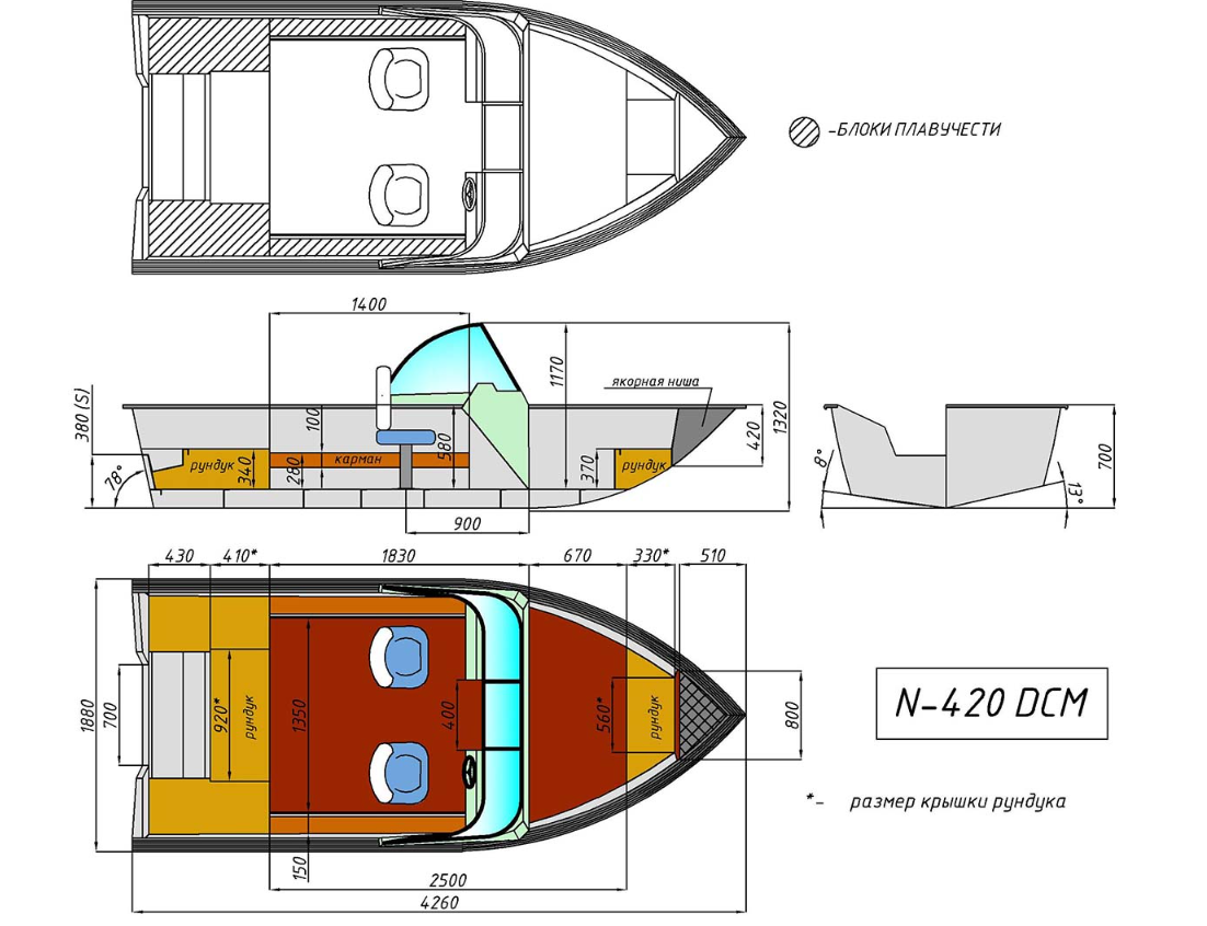 Алюминиевый катер Неман-420 DCM в Тольятти