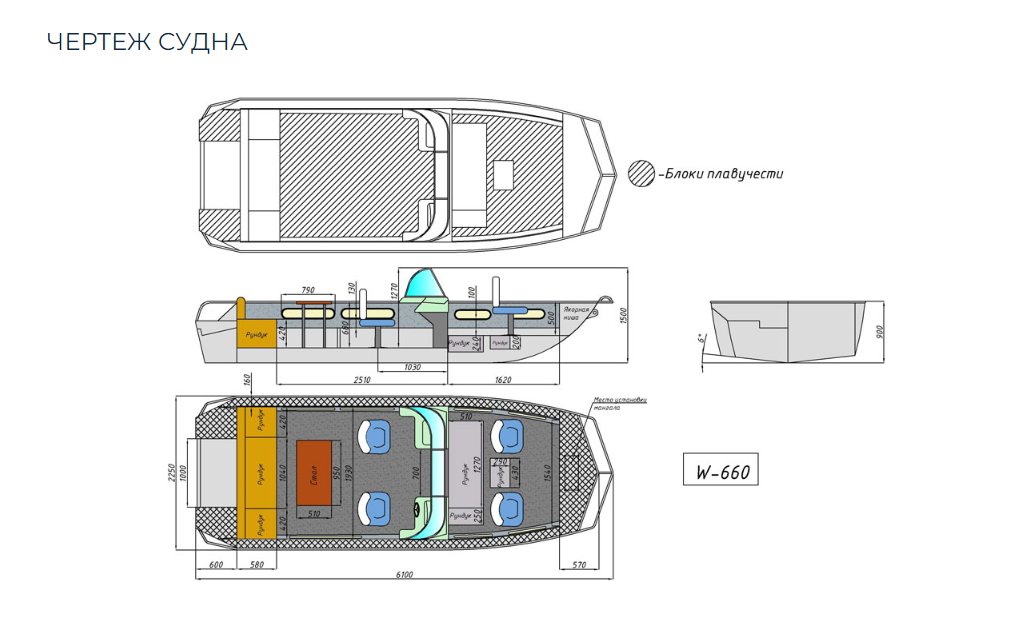 Алюминиевый катер Wyatboat-660 в Тольятти