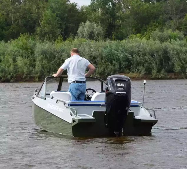 Алюминиевый катер Неман 500 DC водомёт в Тольятти