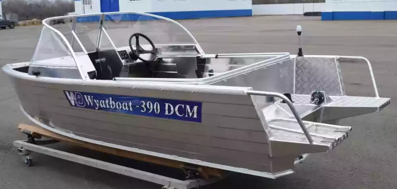 Алюминиевый катер Wyatboat-390 DCM Увеличенный борт в Тольятти