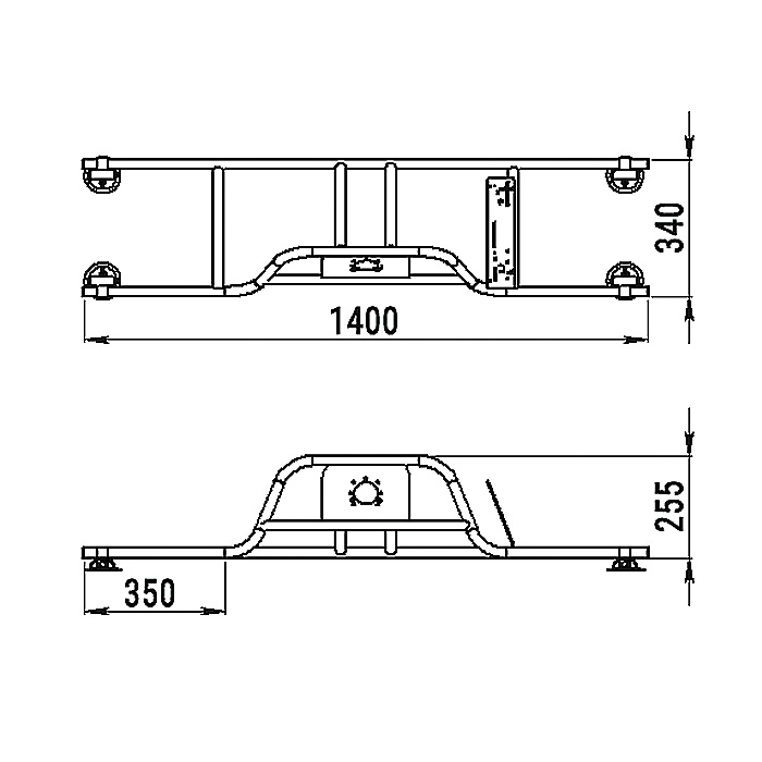 Стойка рулевая с бортовым креплением малая в Тольятти