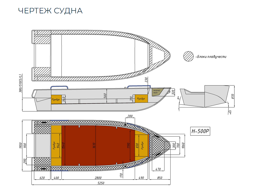 Алюминиевая лодка Неман-500 P в Тольятти