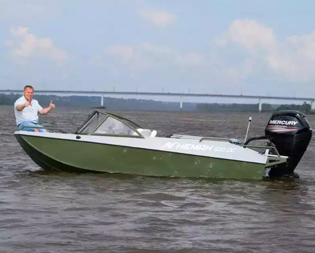 Алюминиевый катер Неман 500 DC водомёт в Тольятти