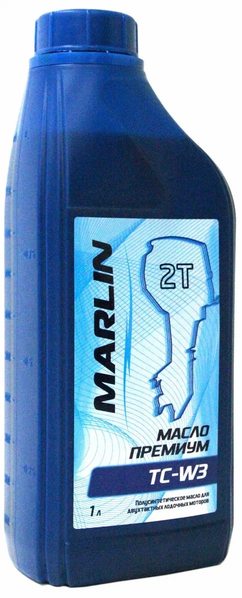 МАСЛО ПОЛУСИНТЕТИЧЕСКОЕ MARLIN ПРЕМИУМ 2Т, TC-W3, 1 ЛИТР в Тольятти