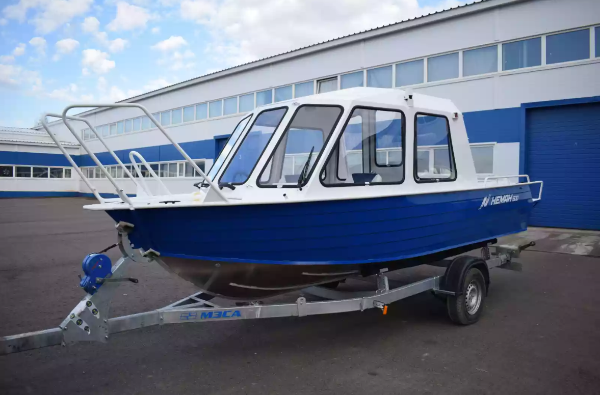 Алюминиевый катер Неман-500 (закрытая рубка) в Тольятти
