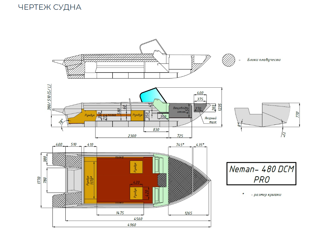 Алюминиевый катер Neman-480 DCM PRO в Тольятти