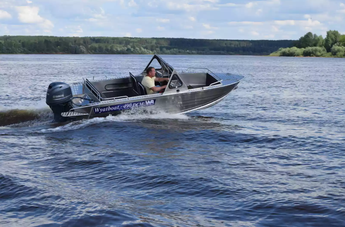 Алюминиевый катер Wyatboat-490 DCM Pro в Тольятти