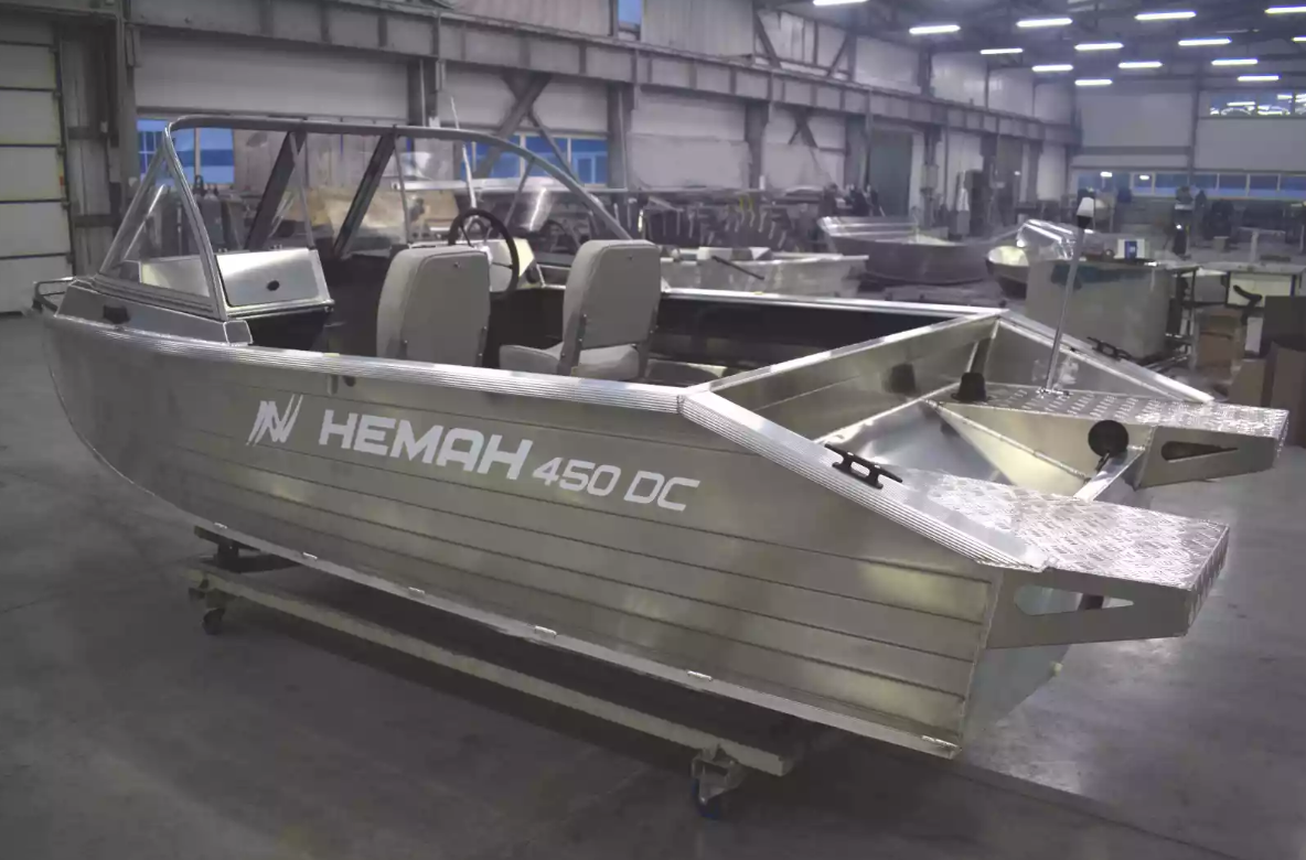 Алюминиевый катер Неман-450 DC NEW без покраски в Тольятти