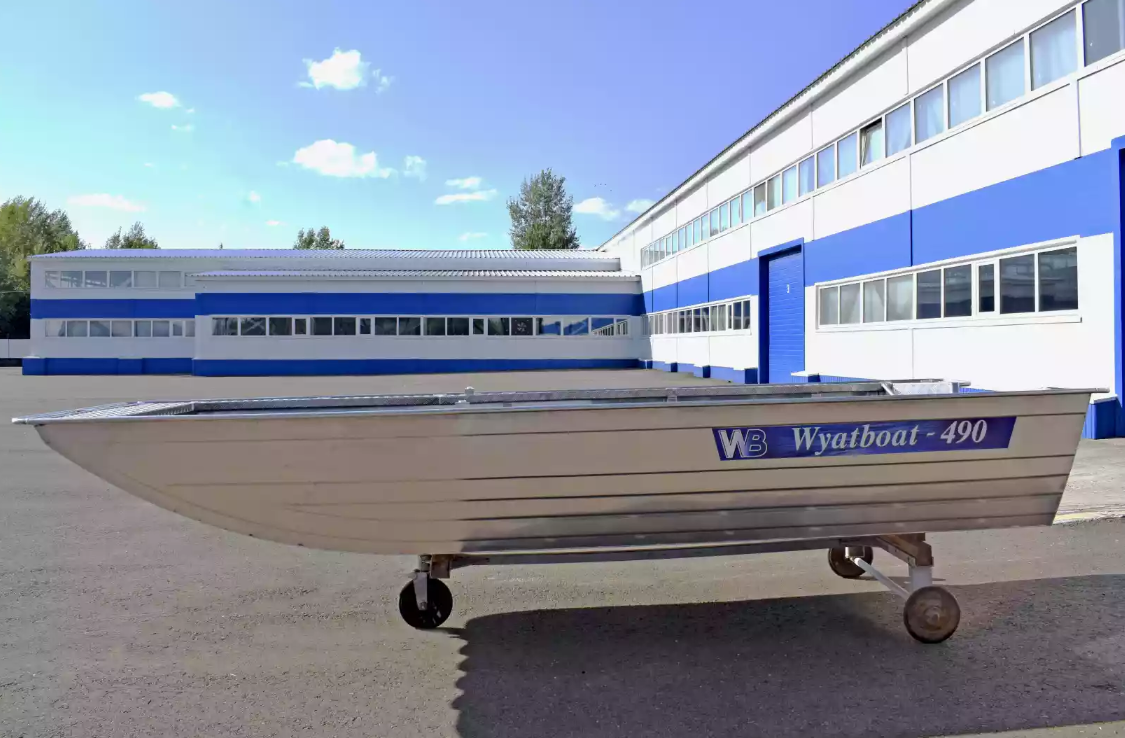 Алюминиевая лодка Wyatboat-490 Jonboat в Тольятти