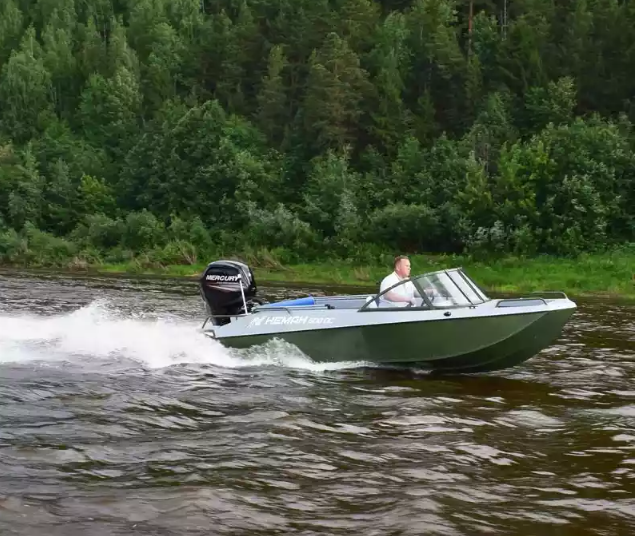 Алюминиевый катер Неман 500 DC водомёт в Тольятти