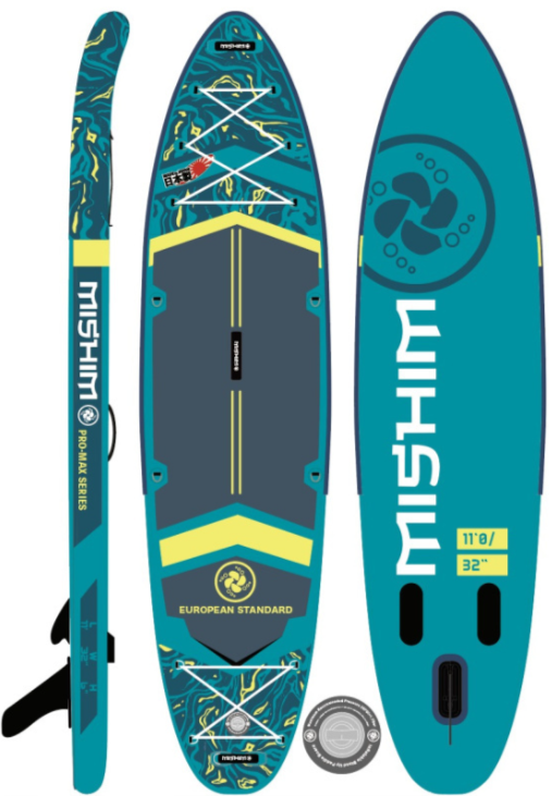 SUP (САП) Доска MISHIMO PRO-MAX Light Teal 11’ (335см) в Тольятти