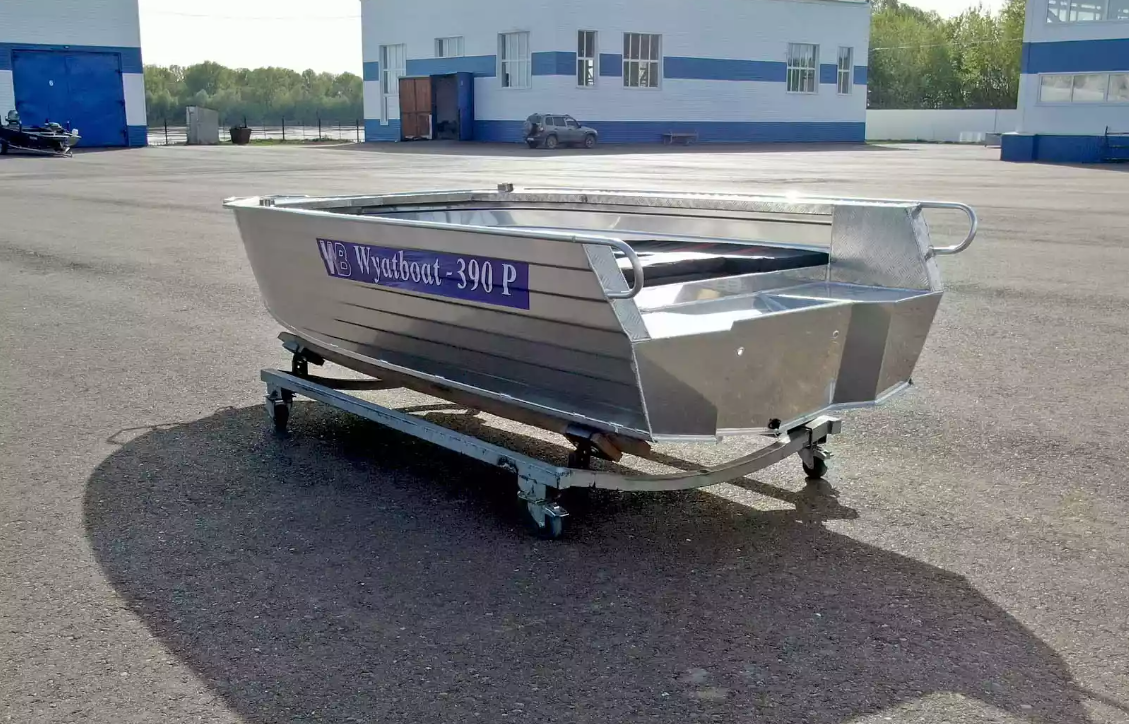 Алюминиевая лодка Wyatboat-390РМ увеличенный борт в Тольятти
