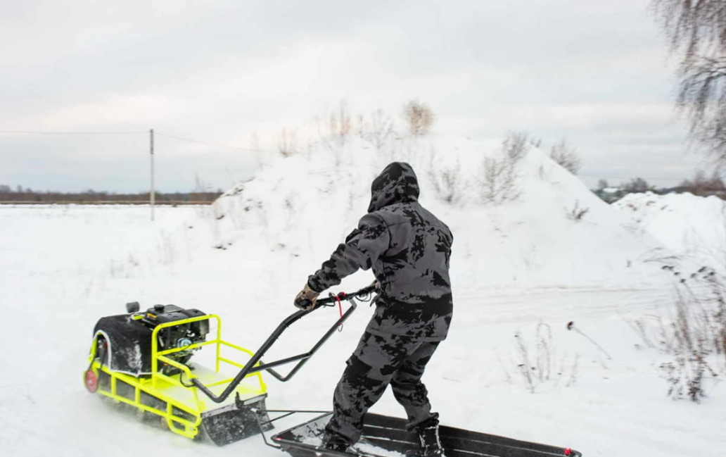 Мотобуксировщик Бурлак ХОЗЯИН-1 (капот ткань) в Тольятти