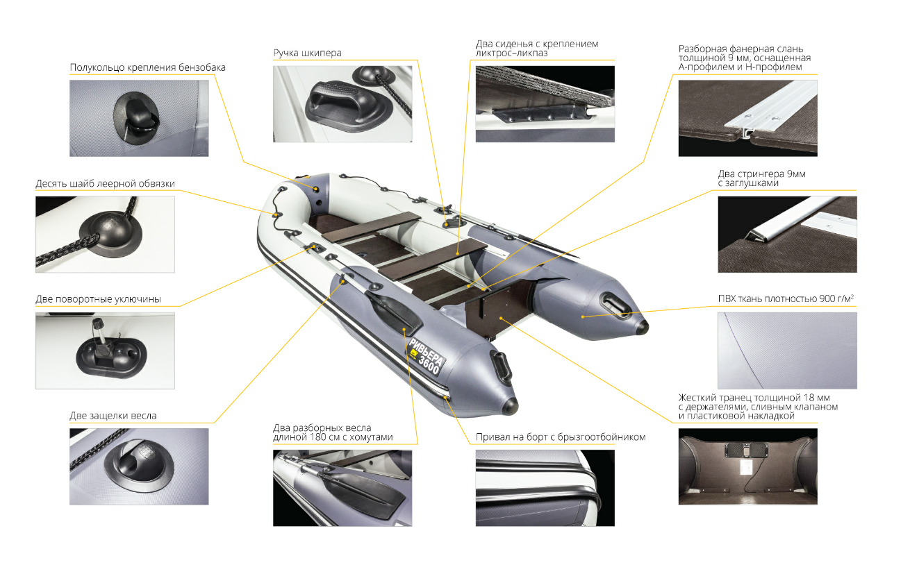 Лодка Ривьера Компакт 3600 СК в Тольятти