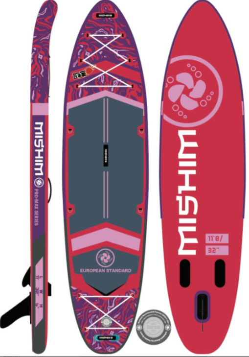 SUP (САП) Доска MISHIMO PRO-MAX Viva Magenta 10.8’ (330см) в Тольятти
