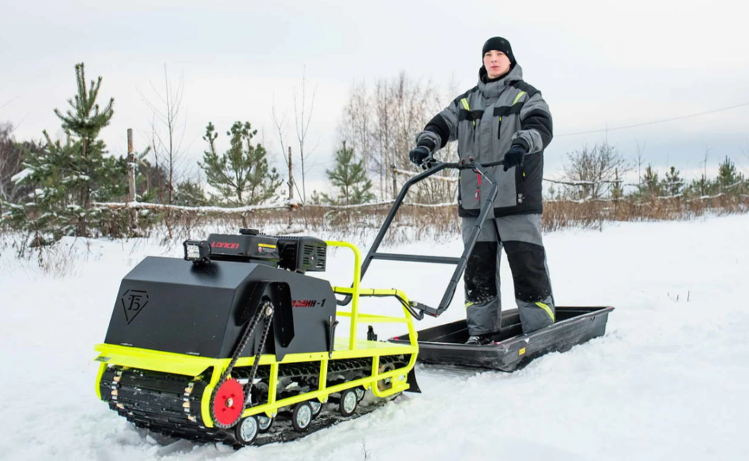 Мотобуксировщик Бурлак ХОЗЯИН-1 (капот ткань) в Тольятти