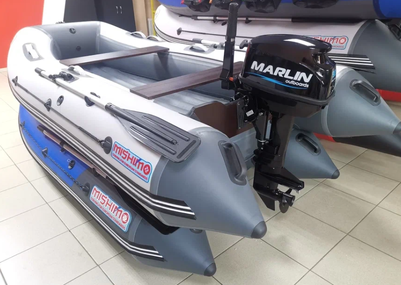 КОМПЛЕКТ ЛОДКА MISHIMO LITE 350 + МОТОР 9,8 Л.С. в Тольятти