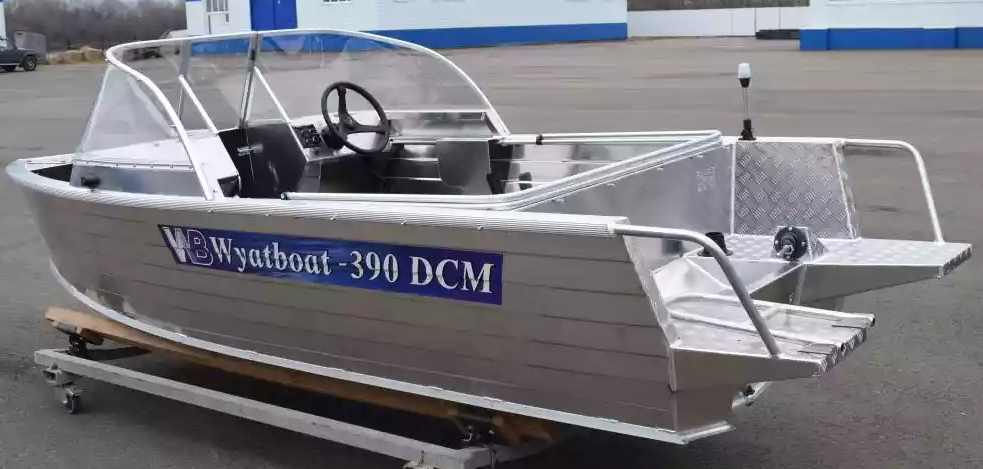 Алюминиевая лодка Wyatboat-390 DCM Увеличенный борт в Тольятти