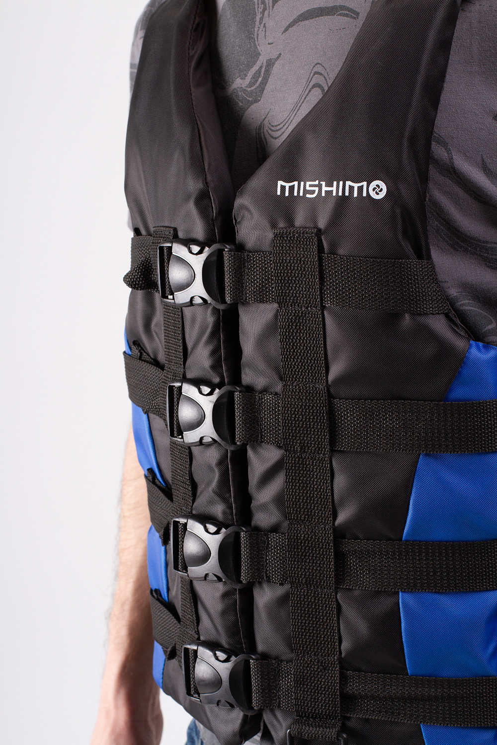 Жилет спасательный MISHIMO PRO Премиум качества Черно-синий в Тольятти