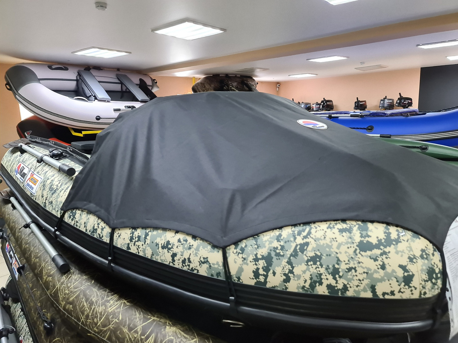 КОМПЛЕКТ НОСОВОГО ТЕНТА К ЛОДКЕ SMARINE AIR MAX 380 ЧЕРНЫЙ в Тольятти