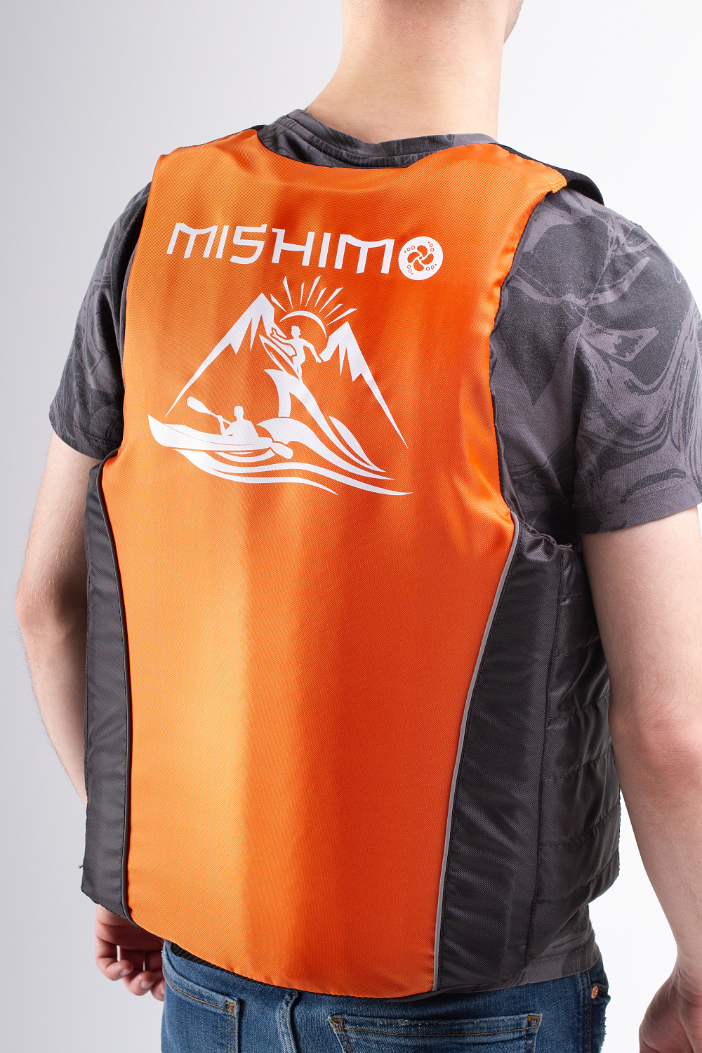 Жилет спасательный MISHIMO PRO Премиум качества Черно-оранжевый в Тольятти