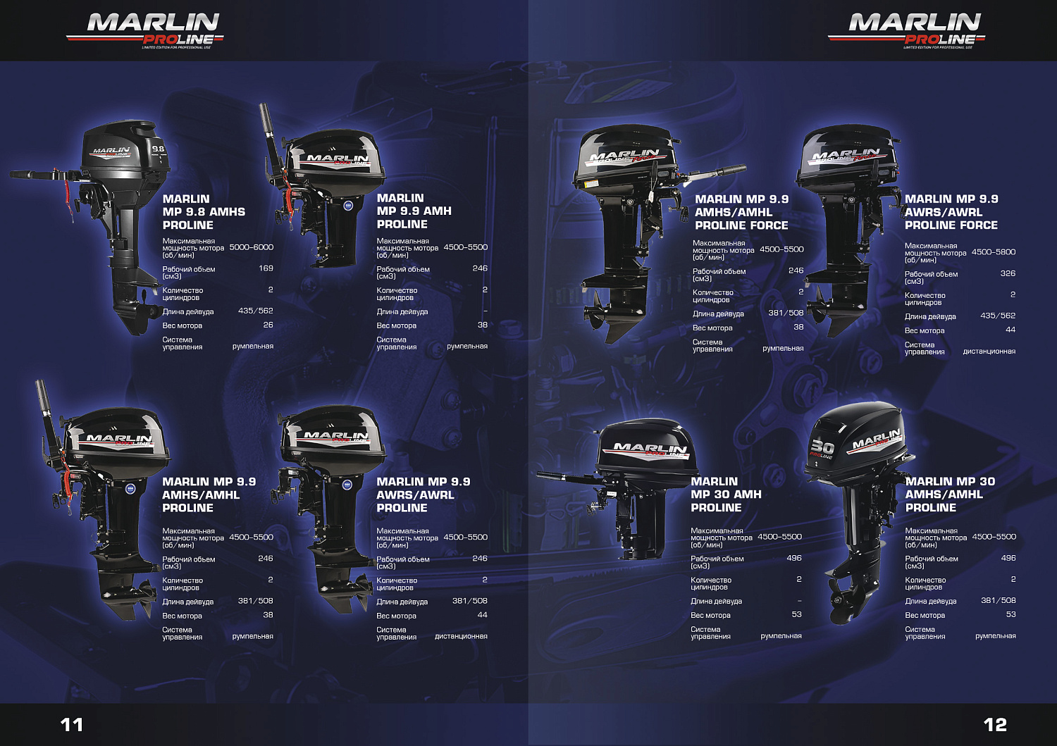 Лодочный мотор MARLIN PROLINE MP 50 AMH ПОД ВОДОМЕТ в Тольятти